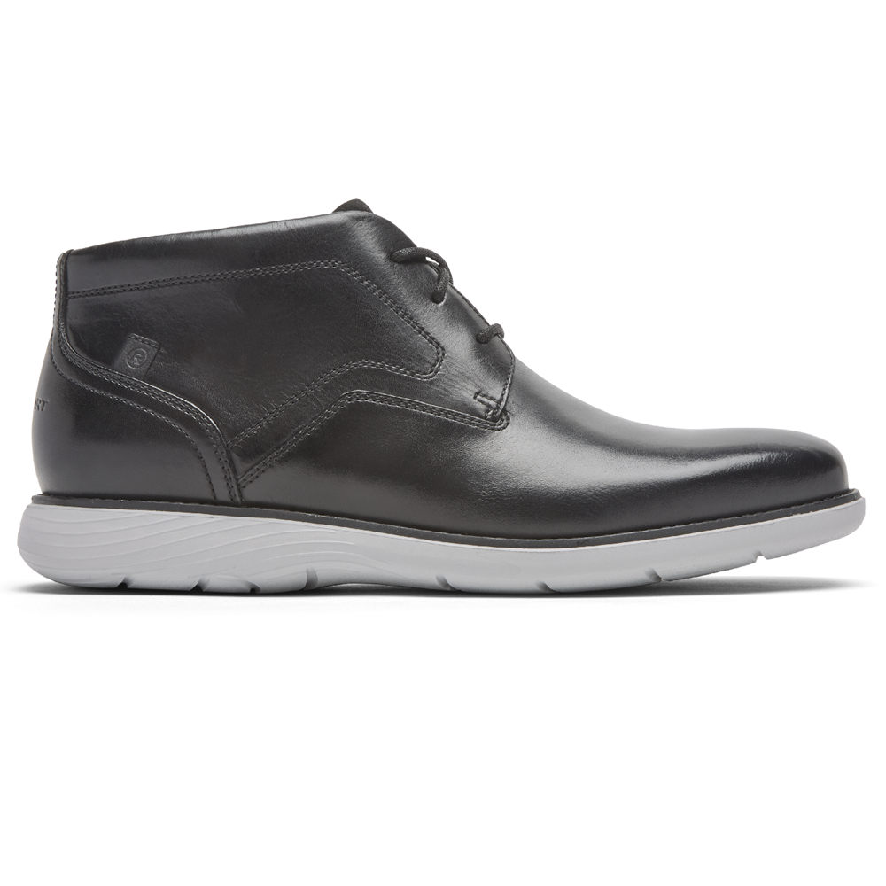 Botas Rockport Homem Pretas - Garett Chukka - 24903RAJI